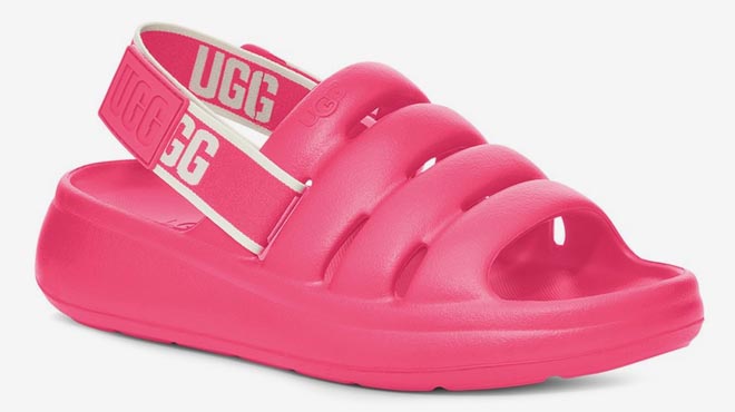 UGG Womens Taffy Pink Sport Yeah Sandals