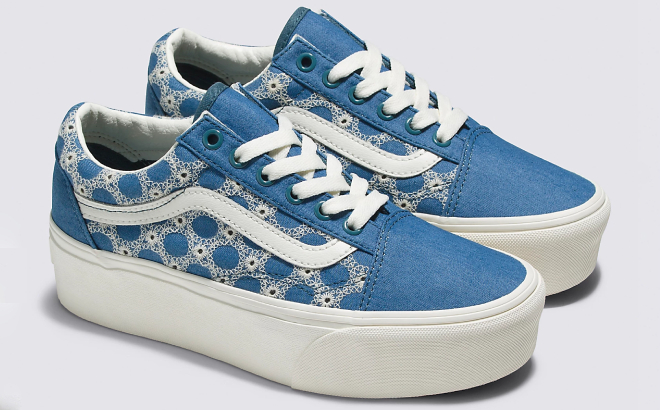 VANS Old Skool Stackform Denim Mix Shoes VANS Old Skool Stackform Denim Mix Shoes