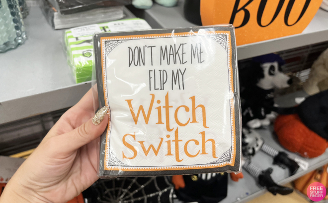 Witch Switch Halloween Table Napkins 40 Count