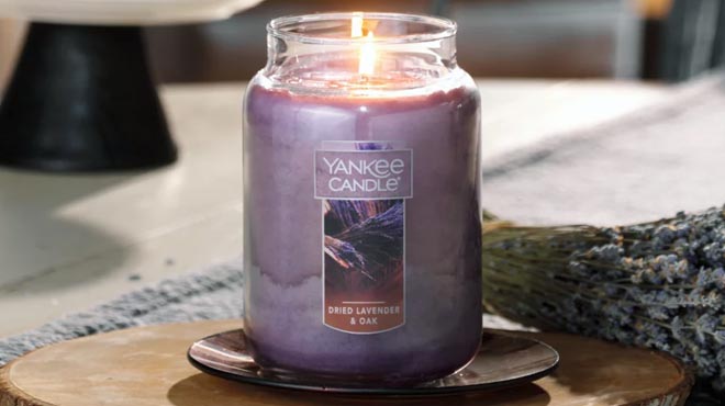 Yankee Original Large Jar Candle Dried Lavender and Oak