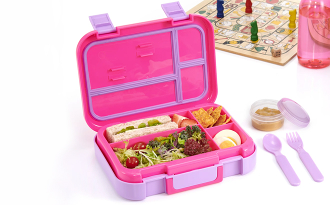 Your Zone Plastic Bento Box in Pink