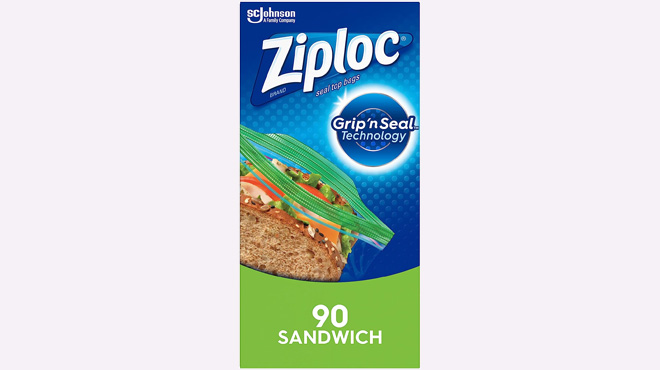 Ziploc 90 Count Sandwich and Snack Bags