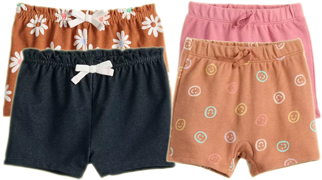 umping Beans Baby French Terry Shorts and Paperbag Waist Shorts