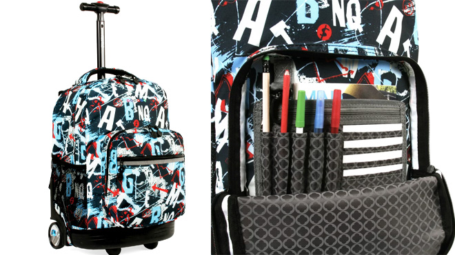 18 Inch Rolling Backpack