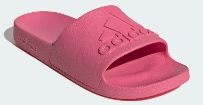 Adidas Adilette Aqua Slides in Pink Fusion Color Adidas Adilette Aqua Slides in Pink Fusion Color