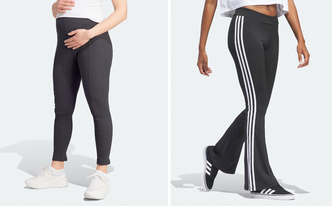Adidas LEGGINGS MATERNITY and FLARED LEGGINGS Adidas LEGGINGS MATERNITY and FLARED LEGGINGS