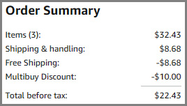 Amazon Personal Care Items Multibuy Discount Screenshot