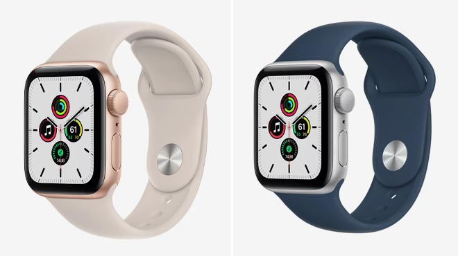 Apple Watch SE Gold and Silver