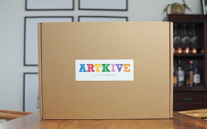 Artkive Art Box on a Tabletop