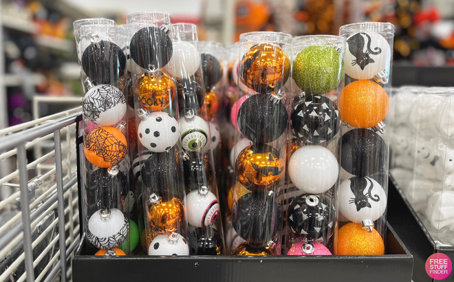 Ashland Assorted Halloween Plastic Ball Ornaments