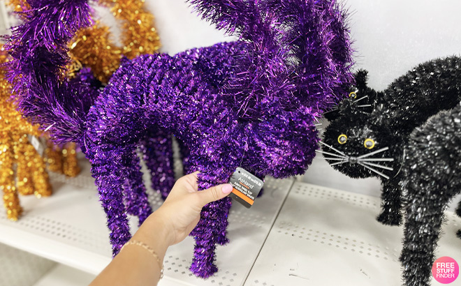 Ashland Purple Tinsel Cat