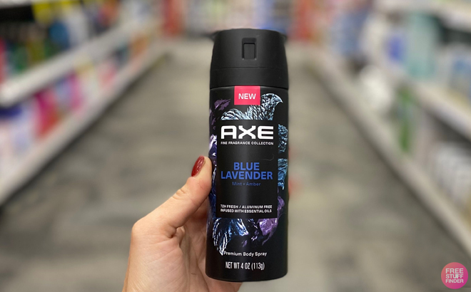 Axe Fine Fragrance Collection Premium Deodorant Body Spray for Men Blue Lavender