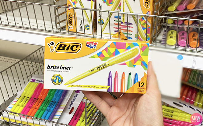 BIC Brite Liner Assorted Highlighters 12 Count