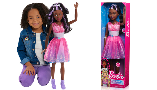 Barbie 28 Inch Dark Brown Hair Best Fashion Friend Star Power Doll
