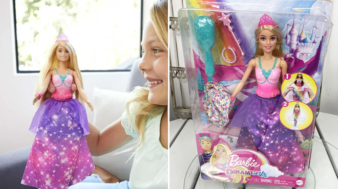 Barbie Dreamtopia 2 In 1 Princess Mermaid Doll