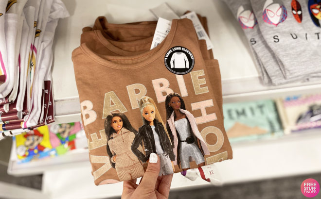 Barbie Girls Unity Long Sleeve Graphic T Shirt