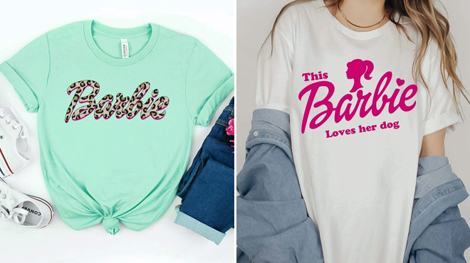 Barbie Inspired Tees and Personalized Bella Graphic Tees