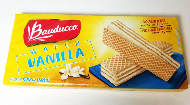 Bauducco Vanilla Wafers on a Table Bauducco Vanilla Wafers on a Table