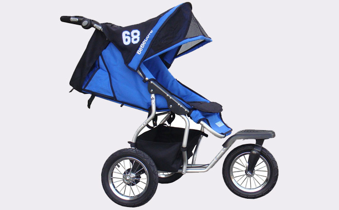 BeBeLove USA Front Swivel Single Jogging Stroller Blue Color