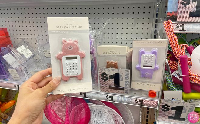 Bear shaped mini calculator