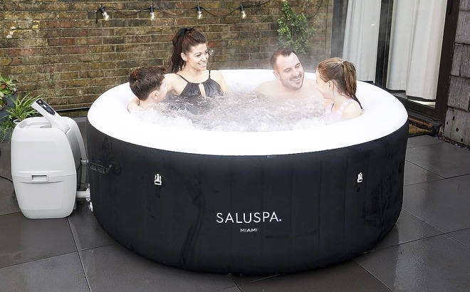 Bestway Miami SaluSpa Inflatable Outdoor Hot Tub Spa Bestway Miami SaluSpa Inflatable Outdoor Hot Tub Spa