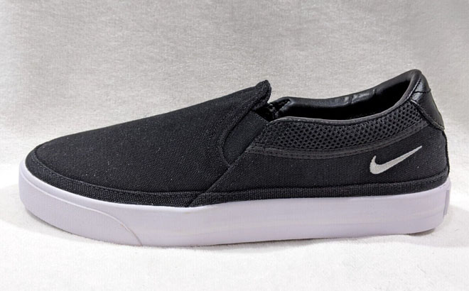 Black Color Nike Court Legacy Womens Slip On Sneakers