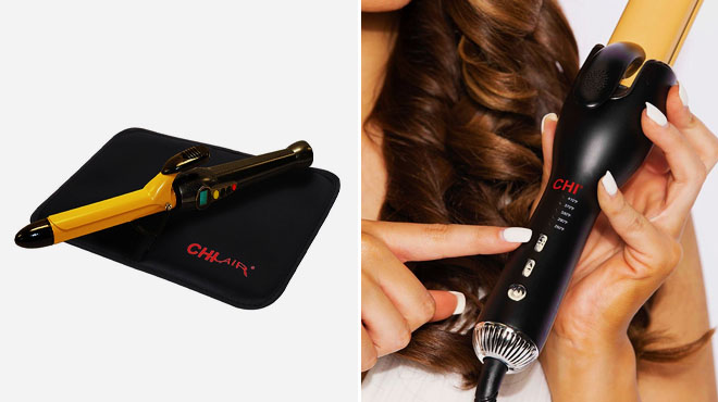 CHI Air Onyx Tourmaline Ceramic Curling Iron and Setter Flat Iron Curler
