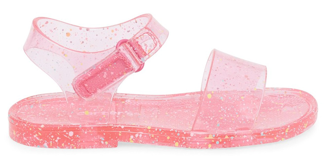 Carters Pink Speckled Iris Jelly Sandal Girls
