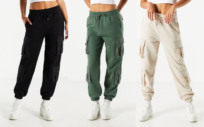 Charlotte Russe Drawstring Multi Pocket Cargo Jogger Charlotte Russe Drawstring Multi Pocket Cargo Jogger