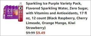 Checkout page of Sparkling Ice Water Checkout page of Sparkling Ice Water