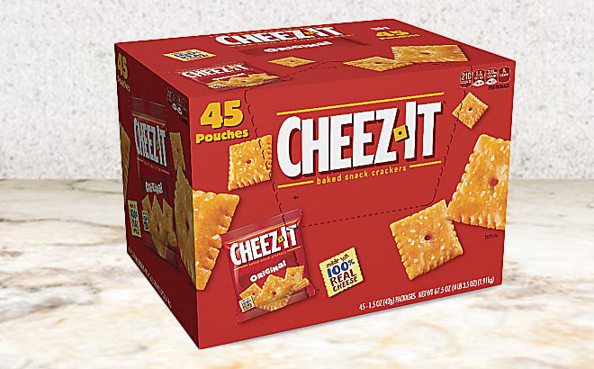 Cheez It Baked Snack Crackers 45 Pack