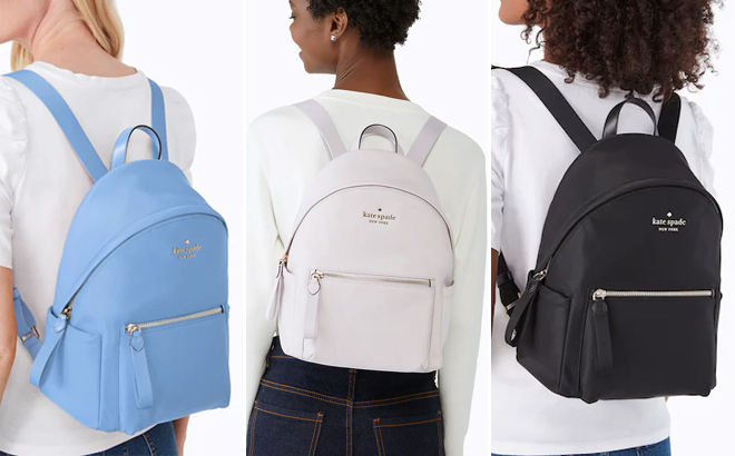 Chelsea Nylon Medium Backpacks in different colors
