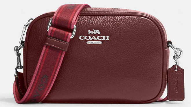 Coach Outlet Mini Jamie Camera Bag in Wine Coach Outlet Mini Jamie Camera Bag in Wine
