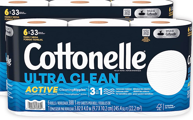 Cottonelle Ultra CleanToilet Paper Mega Rolls 24 pk