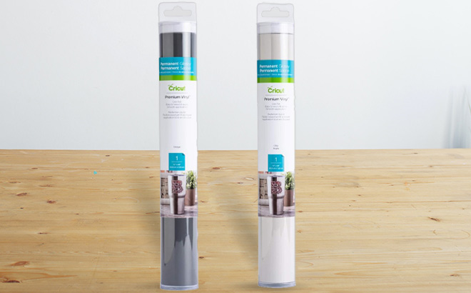Cricut Premium Vinyls on Tabletop