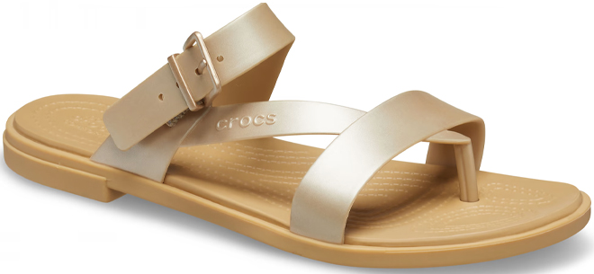 Crocs Tulum Metallic Toe Post Sandals