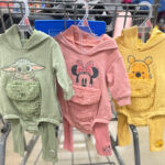 Disney Characters Cosplay Baby Hooded Bodysuits on Store Cart