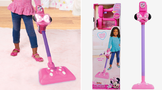 Disney Junior Minnie Mouse Sparkle N Clean Play Vacuum at Amazon