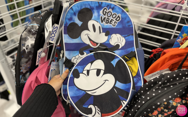 Disney Mickey Mouse Backpack with Lunch Bag
