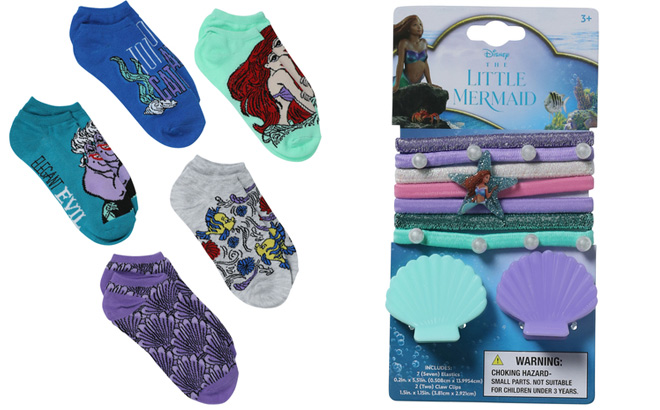 Disney The Little Mermaid Ankle Socks 5-Pack 