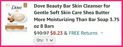 Dove Beauty Bar Soap 8 Pack Summary