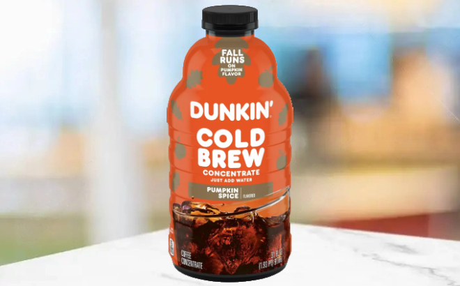 Dunkin Cold Pumpkin Spice Medium Roast Coffee Concentrate