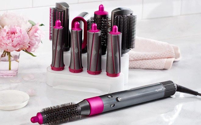 Dyson Airwrap Complete Styler Refurbished Nickel with Fuchsia