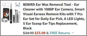 Ear Wax Removal Kit Checkout Screenshot
