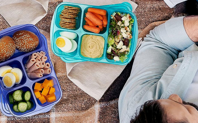 EasyLunchboxes 5 Compartment Bento Lunch Boxes EasyLunchboxes 5 Compartment Bento Lunch Boxes