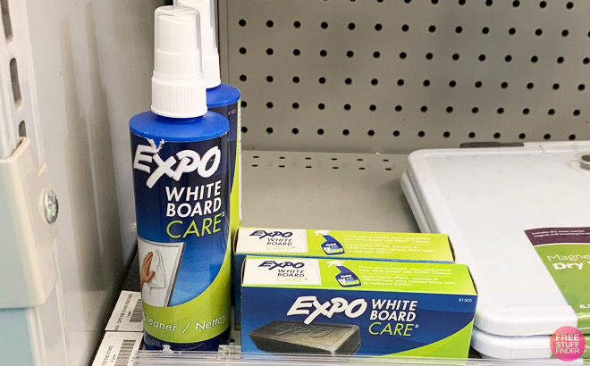 Expo Spray Cleaner and Dry Erase Block Eraser at Walgreens Expo Spray Cleaner and Dry Erase Block Eraser at Walgreens