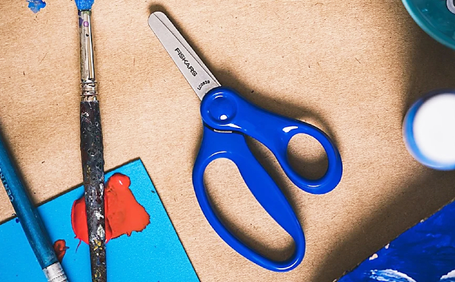 Fiskars Blunt Tip Kids Scissors in Blue Color