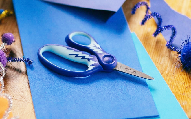 Fiskars Kids Softgrip Left Handed Pointed Tip Scissors