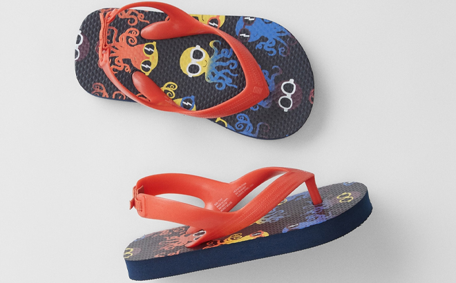 GAP Factory Baby Print Flip Flops