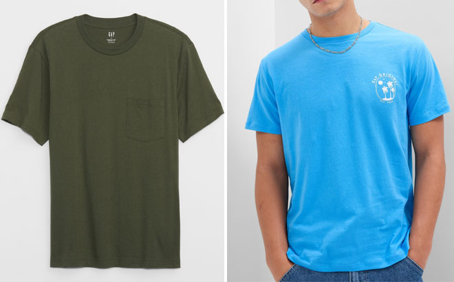 Gap Original Mens Pocket T Shirt and Graphic T Shirt 1
